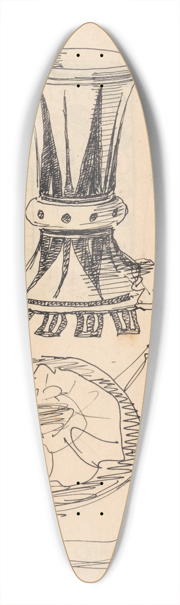Theo Nieuwenhuis - Perzische vaas of schenkkan 39.3 inch art pintail longboard deck