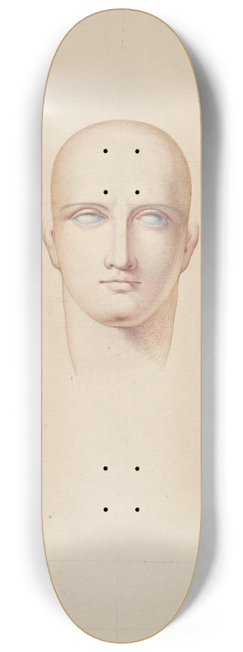 David Humbert de Superville - Mannenhoofd, ter maskering 8.25 inch art skate deck