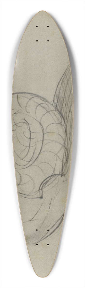 Theo van Hoytema - Slak 39.3 inch art pintail longboard deck