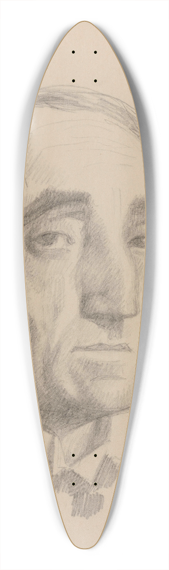 Theo van Rysselberghe - Self-Portrait 39.3 inch art pintail longboard deck