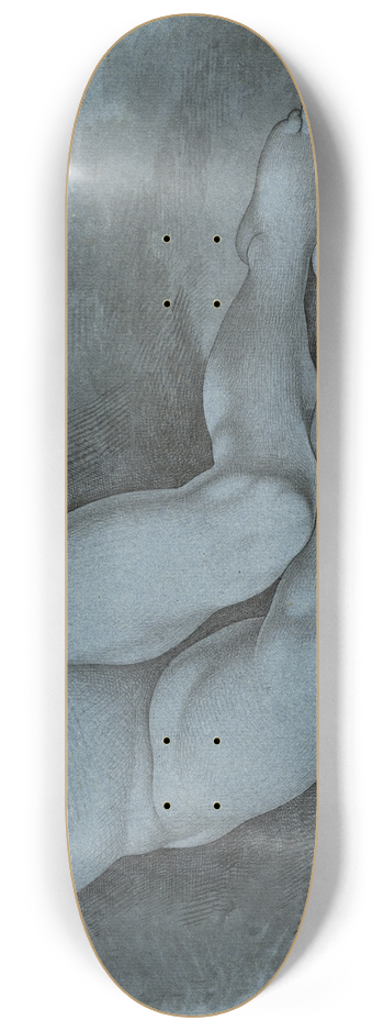 David Humbert de Superville - Onderlichaam van een naakte zittende vrouwenfiguur 8.25 inch art skate deck