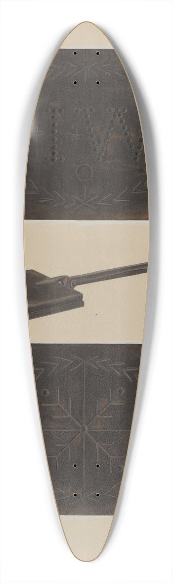 Therkel Anderson - Waffle Iron 39.3 inch art pintail longboard deck
