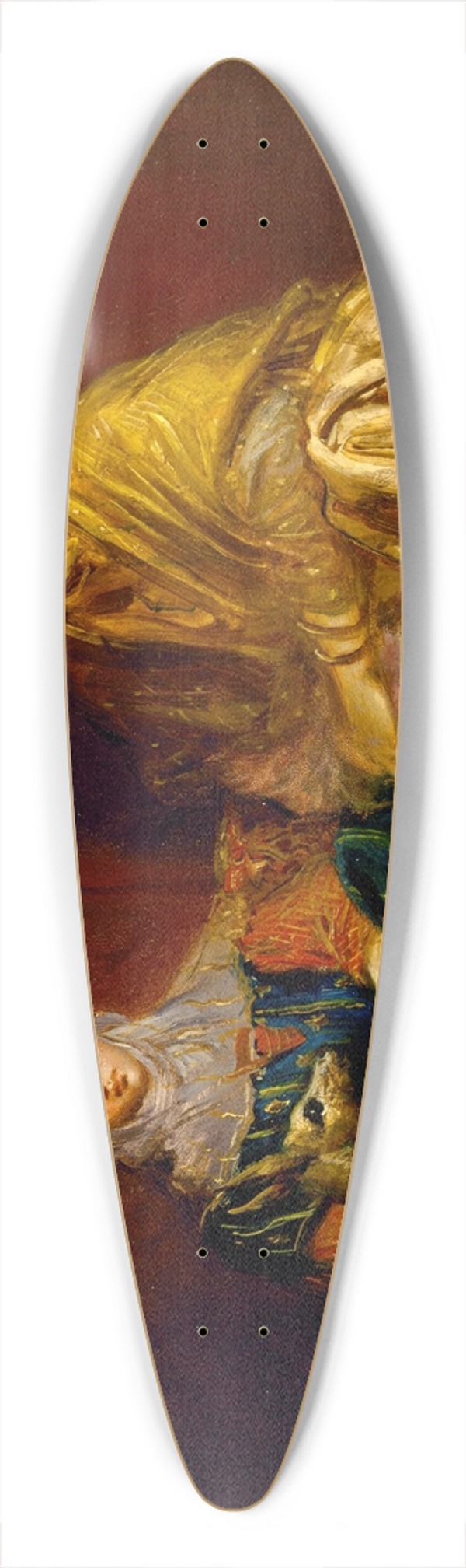 Thodore Chassriau - Woman and Little Girl of Constantine with a Gazelle 39.3 inch art pintail longboard deck