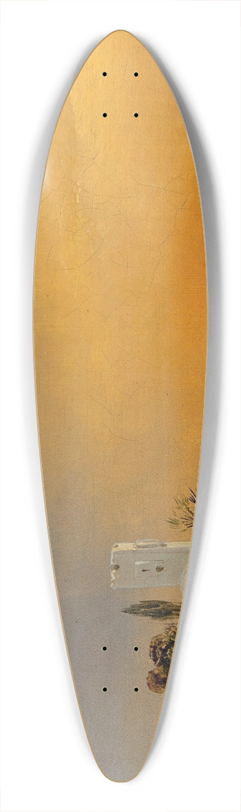 Thodore Gudin - Coast in Algeria 39.3 inch art pintail longboard deck