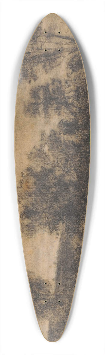 Thodore Rousseau - Paysage bois 39.3 inch art pintail longboard deck