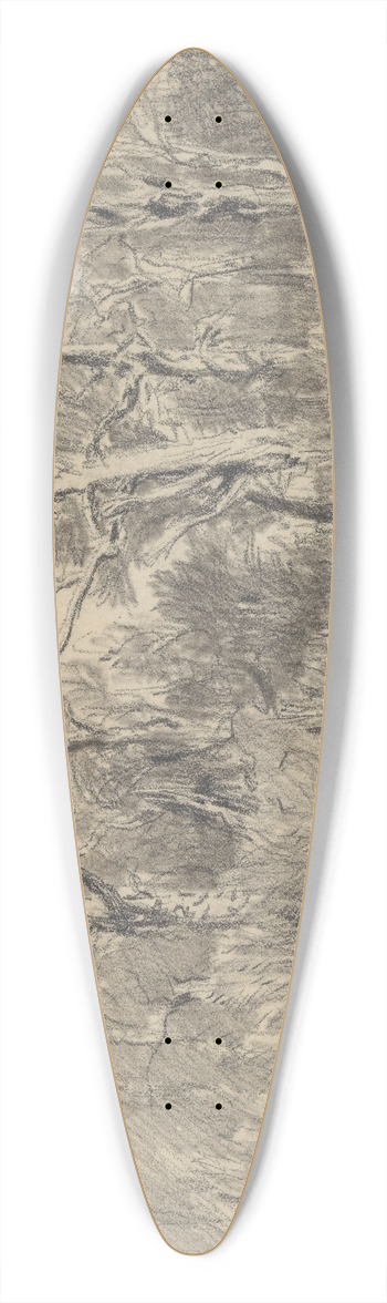 Thodore Rousseau - Trees in a Thicket 39.3 inch art pintail longboard deck