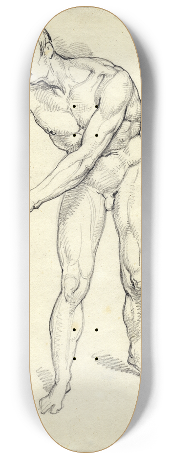 David Humbert de Superville - Staande man die zich naar terzijde buigt 8.25 inch art skate deck