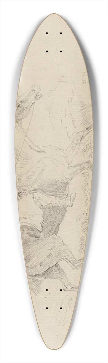 Thomas Bewick - The Caders Trot 39.3 inch art pintail longboard deck