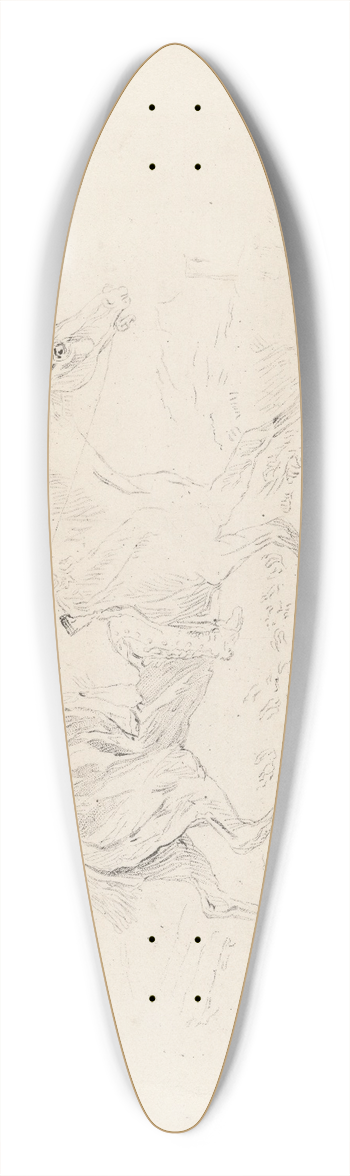 Thomas Bewick - The Cadgers Trot (first State) 39.3 inch art pintail longboard deck