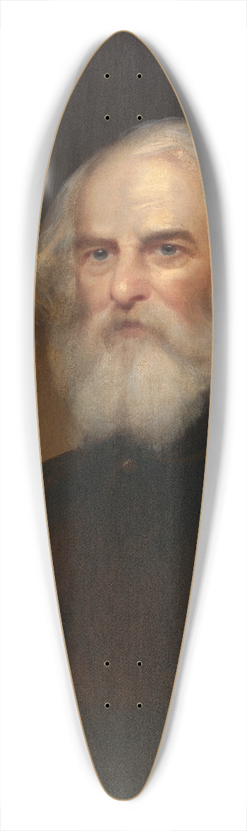 Thomas Buchanan Read - Henry Wadsworth Longfellow 39.3 inch art pintail longboard deck
