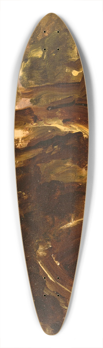 Thomas Cole - Wooded Landscape with Figures 39.3 inch art pintail longboard deck