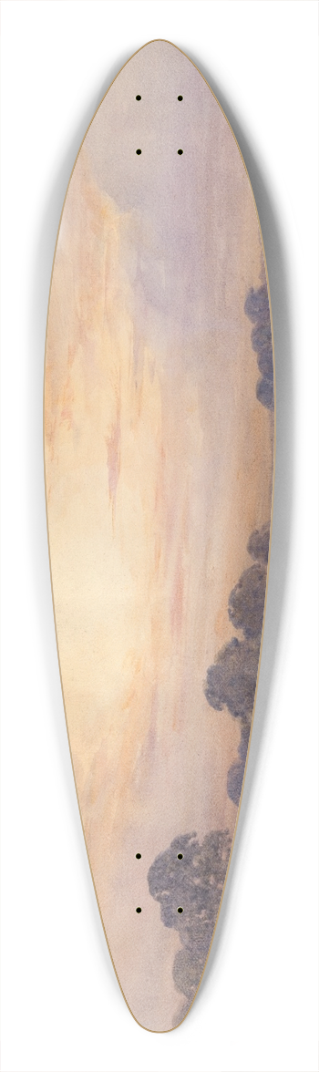 Thomas Collier - Landscape at Sunset 39.3 inch art pintail longboard deck