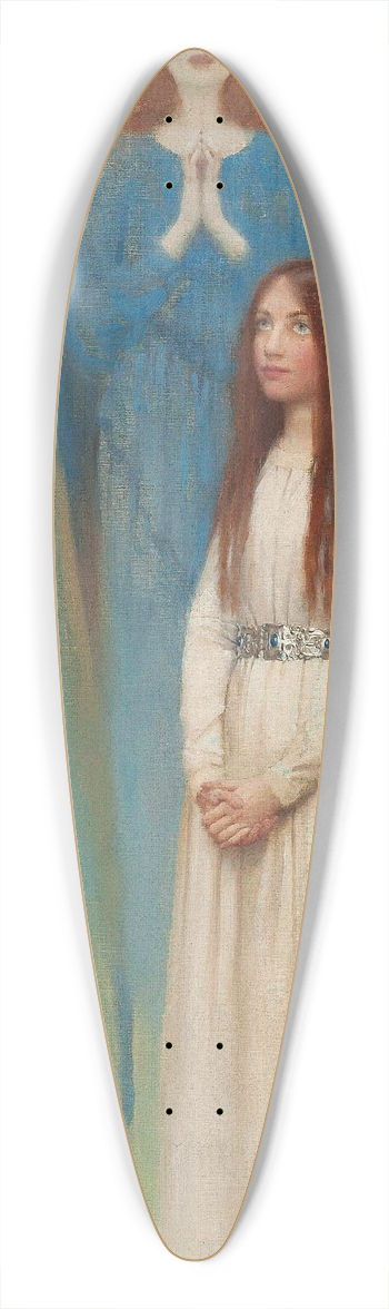 Thomas Cooper Gotch - A vision of angels 39.3 inch art pintail longboard deck