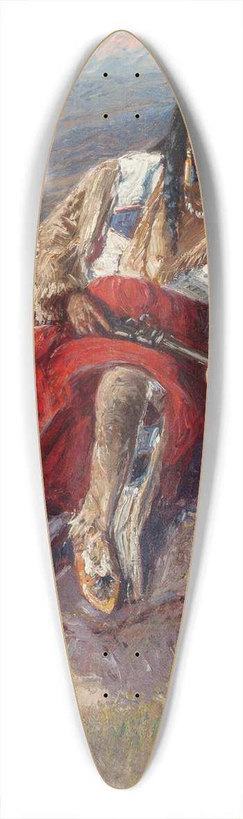 Thomas Corwin Lindsay - On the Watch 39.3 inch art pintail longboard deck