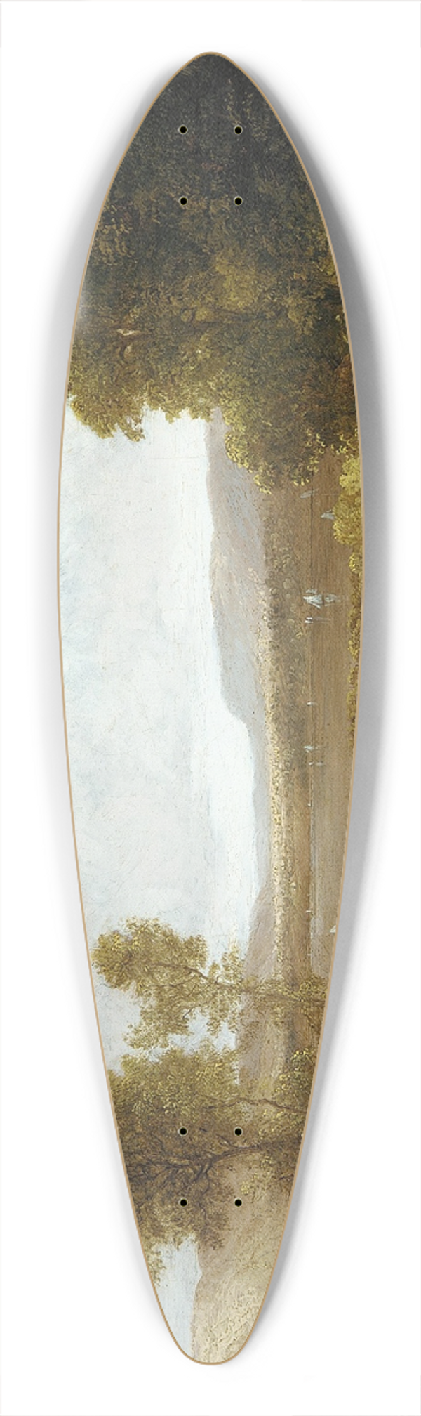 Thomas Doughty - On the Hudson 39.3 inch art pintail longboard deck