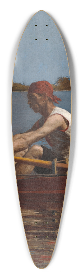 Thomas Eakins - John Biglin in a SingleScull 39.3 inch art pintail longboard deck