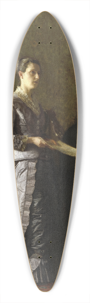 Thomas Eakins - Singing a Pathetic Song 39.3 inch art pintail longboard deck