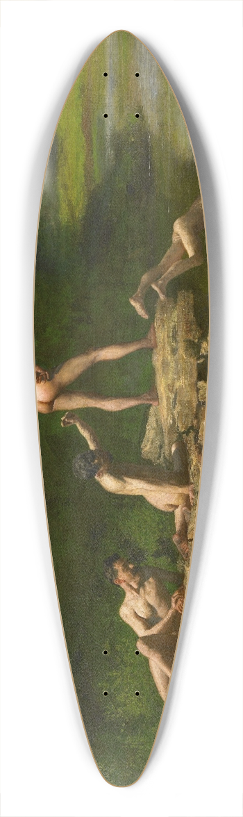 Thomas Eakins - Swimming 39.3 inch art pintail longboard deck