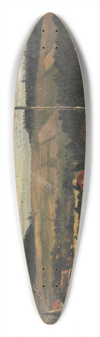 Thomas Fearnley - Lansdscapestudy 39.3 inch art pintail longboard deck