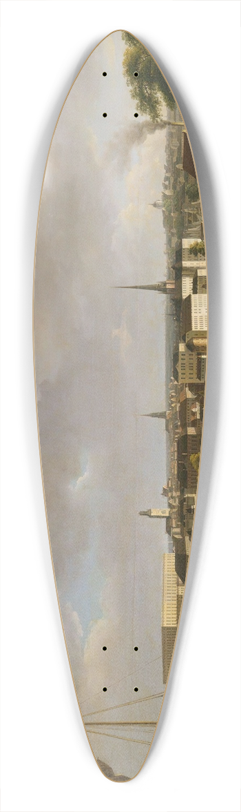 Thomas Fearnley - View of Stockholm 39.3 inch art pintail longboard deck