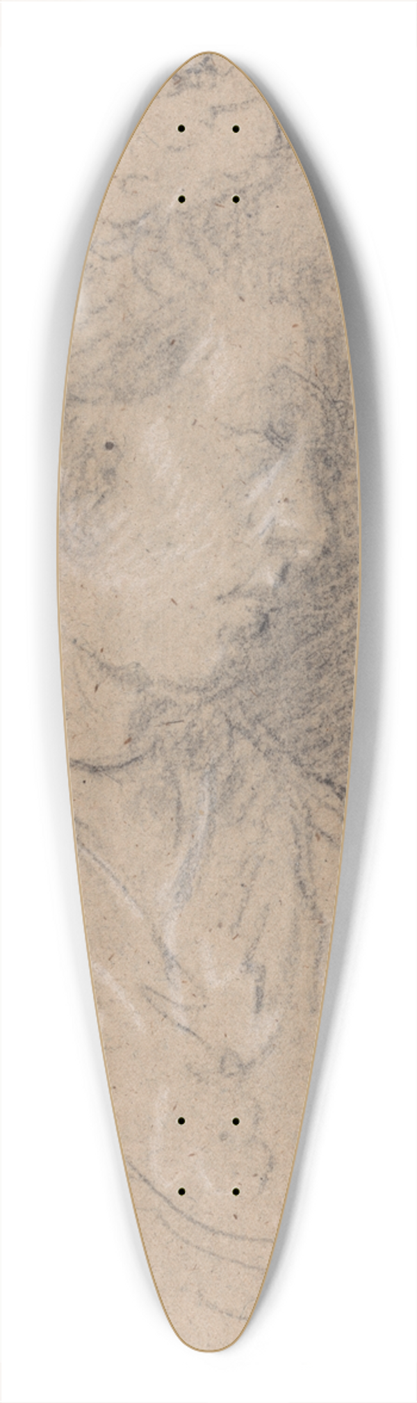 Thomas Gainsborough - Study of a Woman in a Mob Cap 39.3 inch art pintail longboard deck