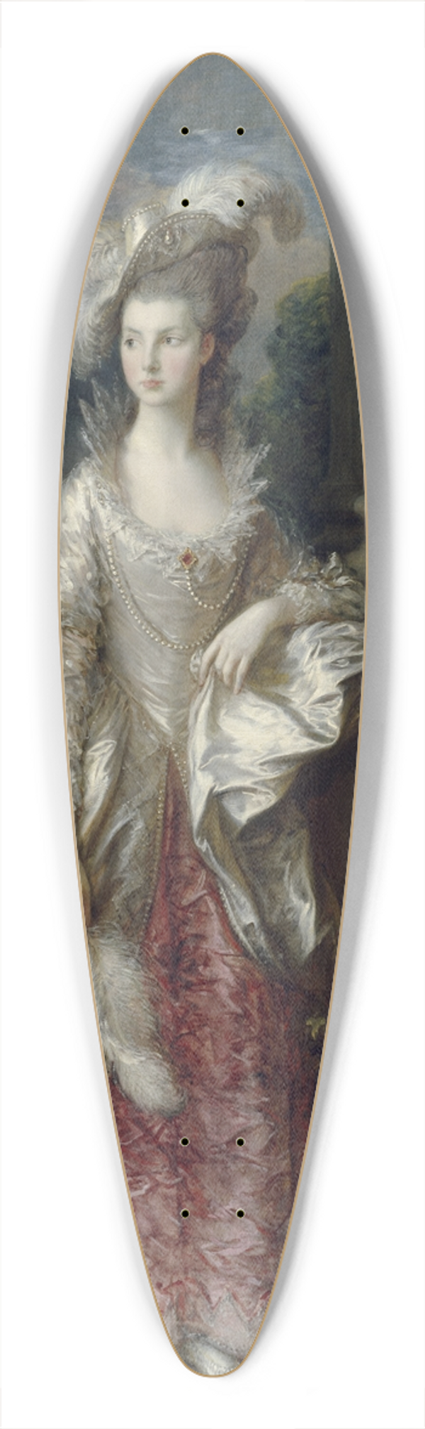 Thomas Gainsborough - The Honourable Mrs Graham (1757  1792) 39.3 inch art pintail longboard deck