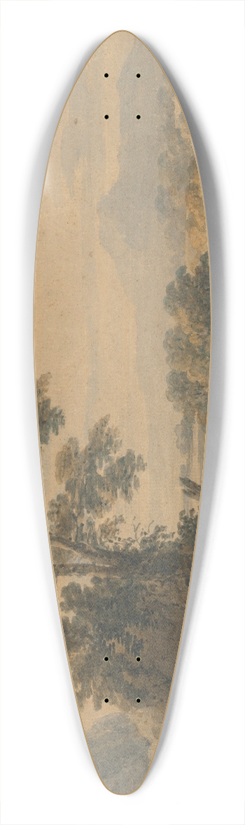 Thomas Girtin - Romantic Landscape 39.3 inch art pintail longboard deck
