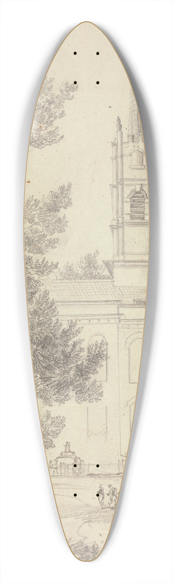 Thomas Hastings - At Hampstead 39.3 inch art pintail longboard deck