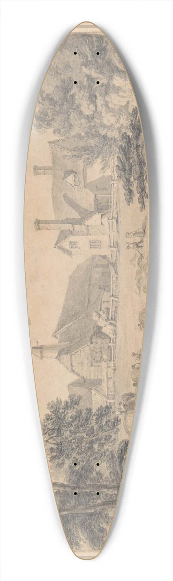 Thomas Hearne - Haymaking 39.3 inch art pintail longboard deck