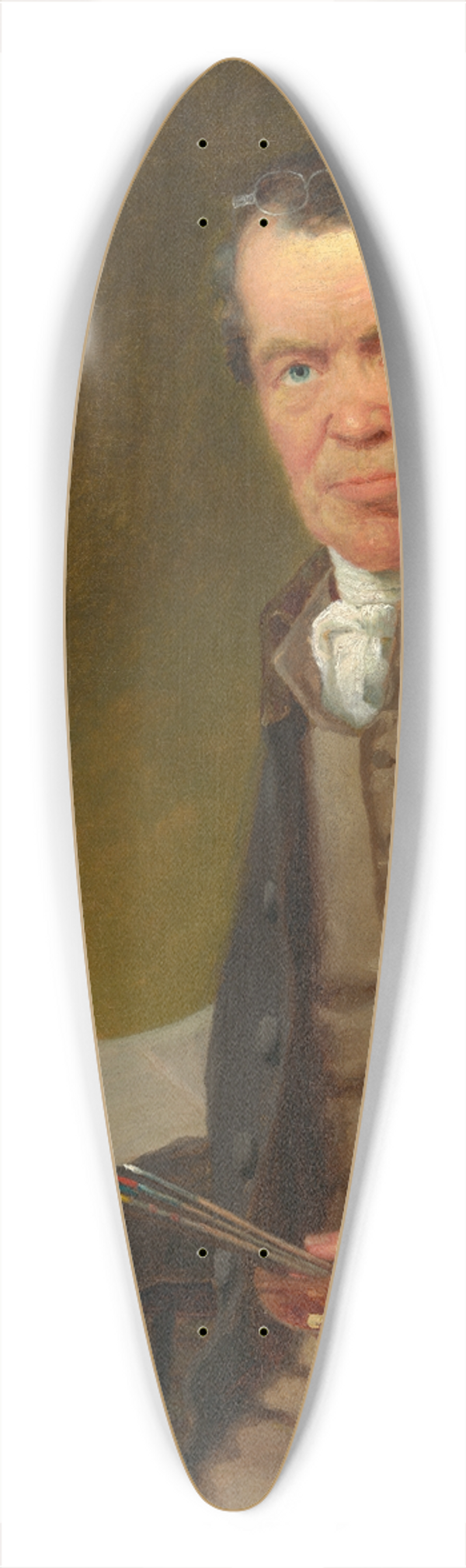 Thomas Hicks - Edward Hicks Painting the Peaceable Kingdom 39.3 inch art pintail longboard deck