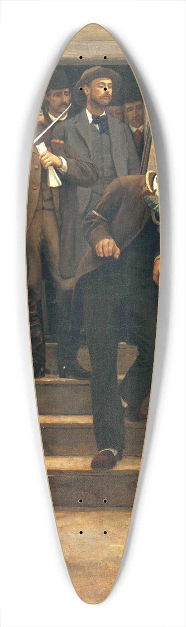Thomas Hovenden - The Last Moments of John Brown 39.3 inch art pintail longboard deck