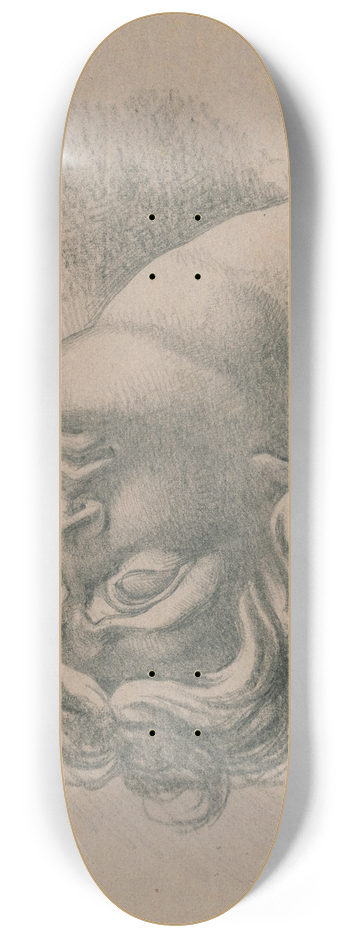 David Humbert de Superville - Vrouwenhoofd met weggedraaide ogen. 8.25 inch art skate deck