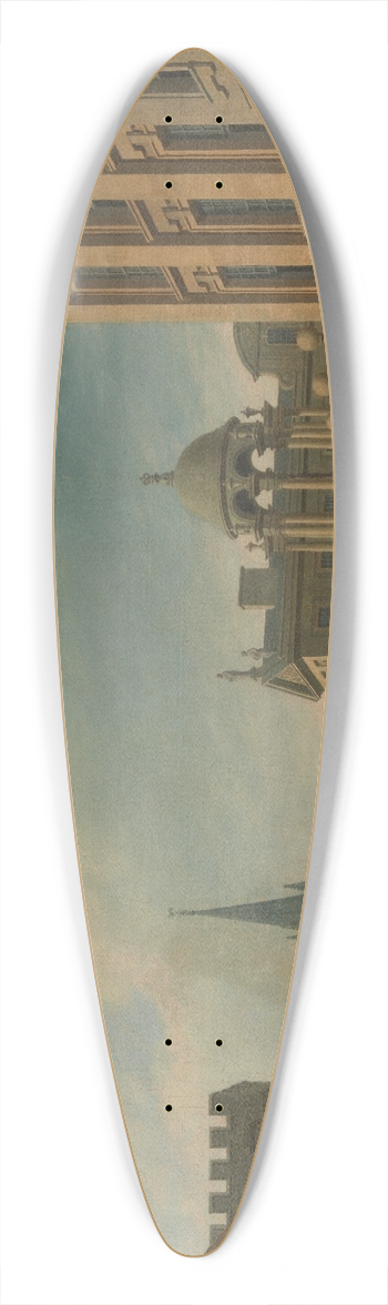 Thomas Malton the Younger - High Street, Oxford 39.3 inch art pintail longboard deck