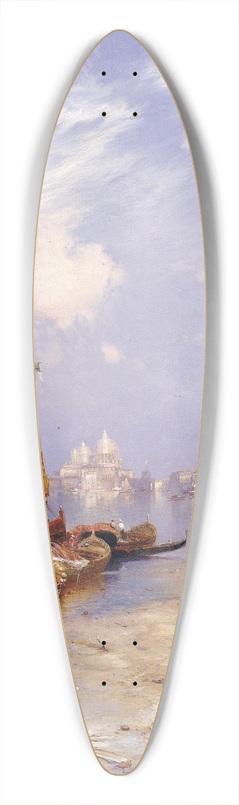 Thomas Moran - A View of Venice 39.3 inch art pintail longboard deck