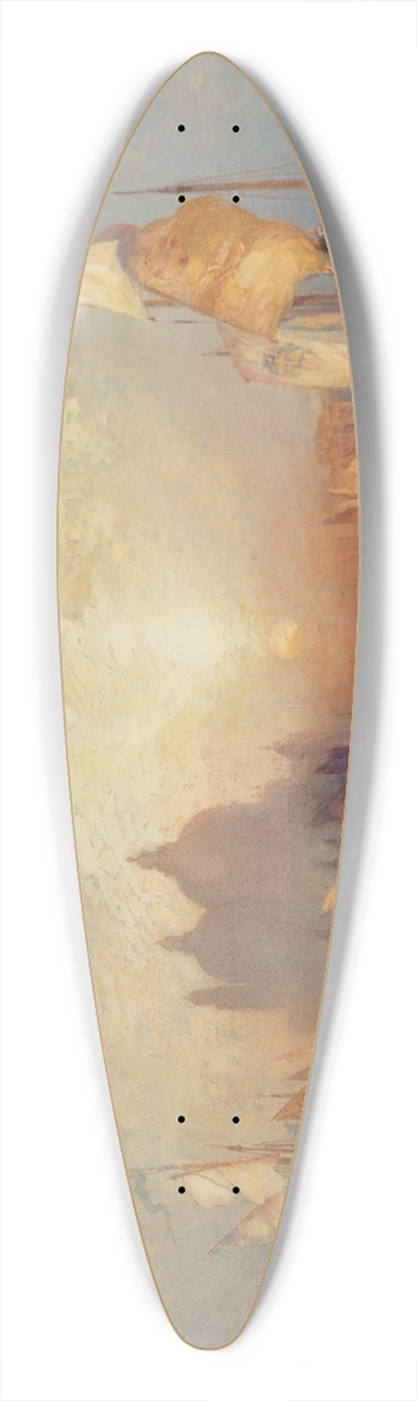 Thomas Moran - Entrance to the Grand Canal, Venice 39.3 inch art pintail longboard deck
