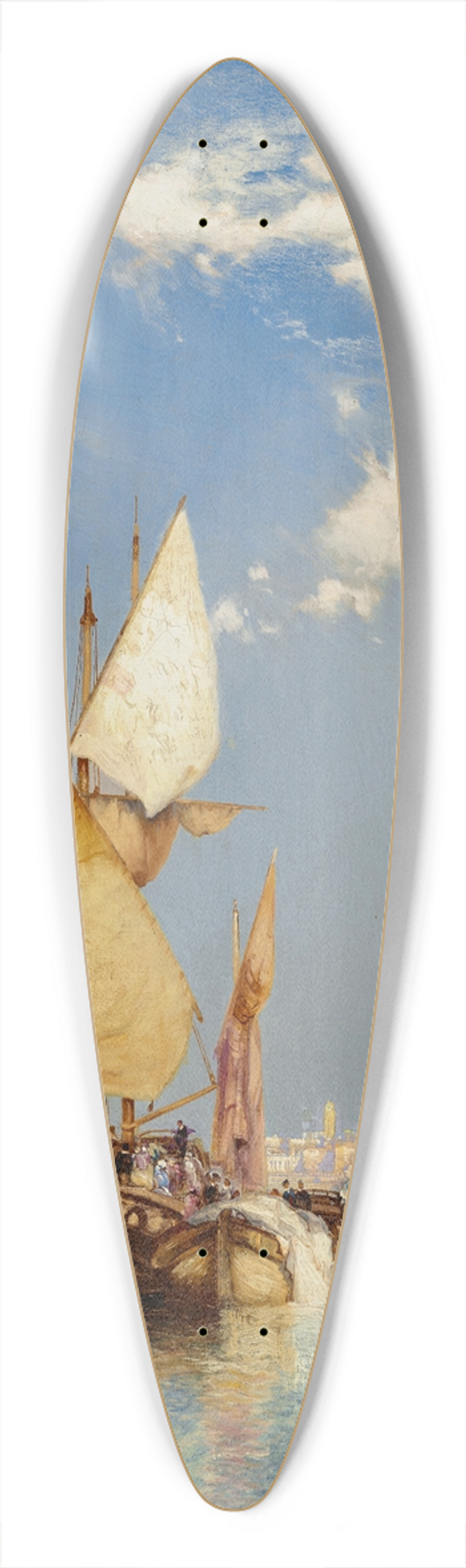 Thomas Moran - The Grand Canal, Venice 39.3 inch art pintail longboard deck