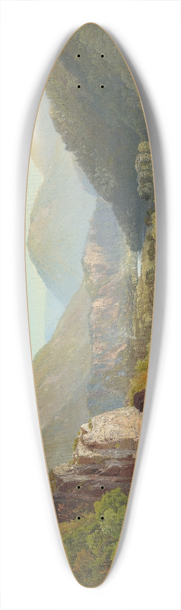 Thomas Moran - The Juniata,Evening 39.3 inch art pintail longboard deck