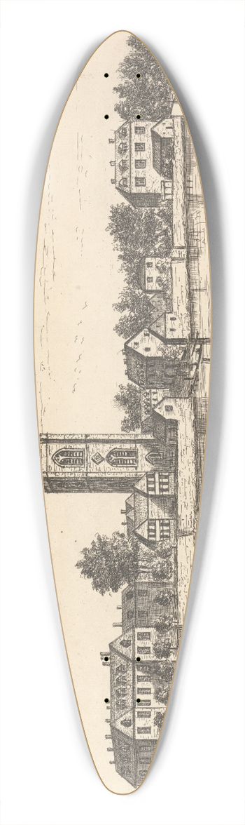 Thomas Preist - Battersea 39.3 inch art pintail longboard deck