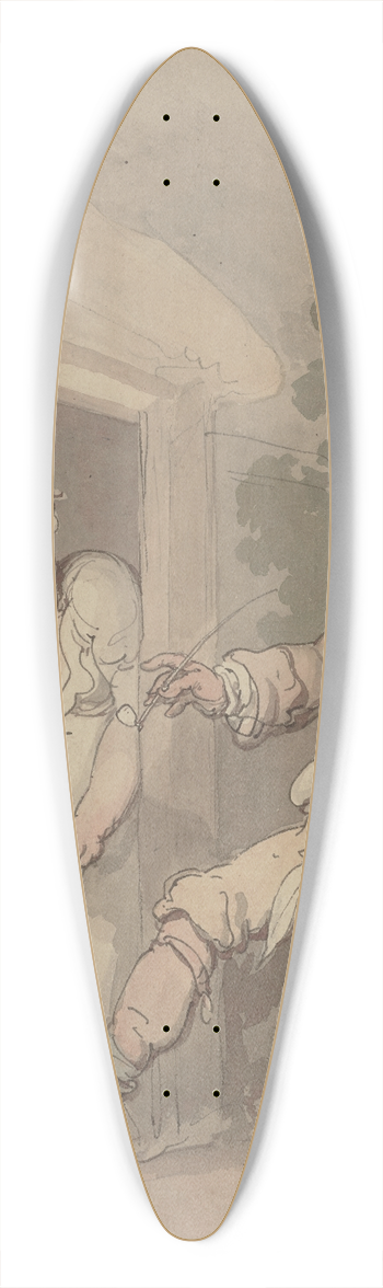 Thomas Rowlandson - In I go Jones 39.3 inch art pintail longboard deck