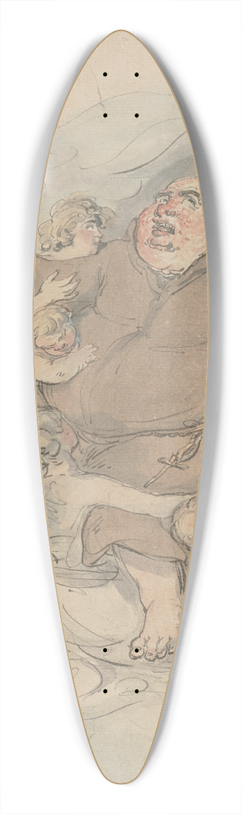 Thomas Rowlandson - The ascension 39.3 inch art pintail longboard deck