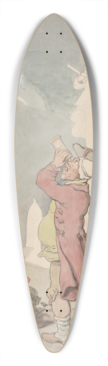 Thomas Rowlandson - The comet 39.3 inch art pintail longboard deck