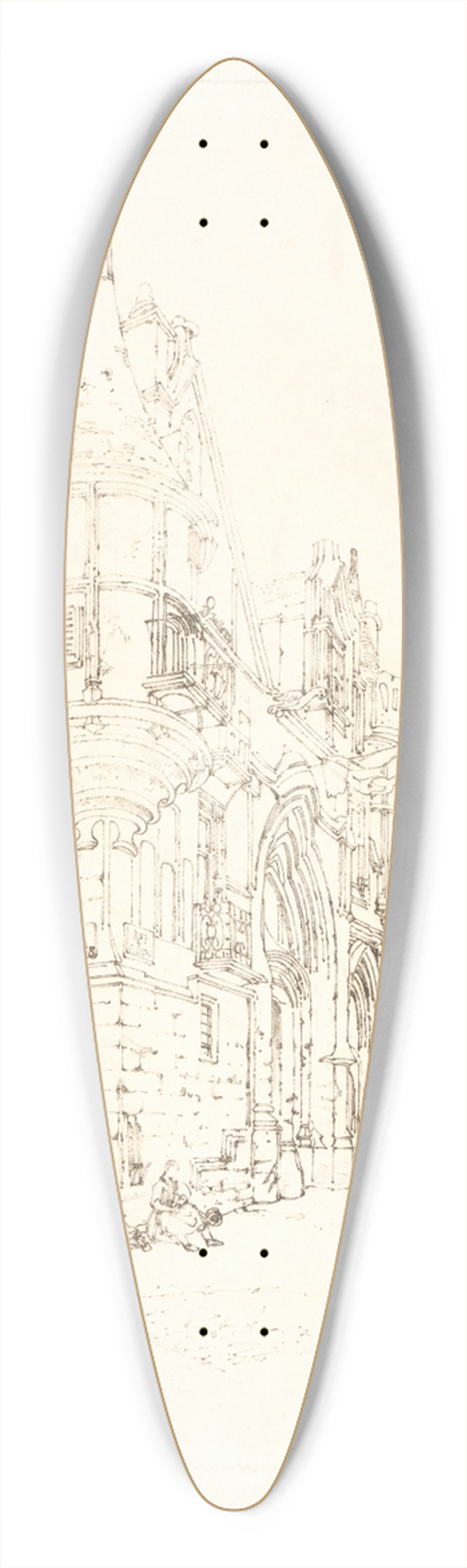 Thomas Shotter Boys - Hotel de Sens, Paris 39.3 inch art pintail longboard deck
