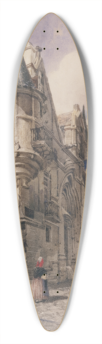 Thomas Shotter Boys - LHtel de Sens, rue du Figuier 39.3 inch art pintail longboard deck