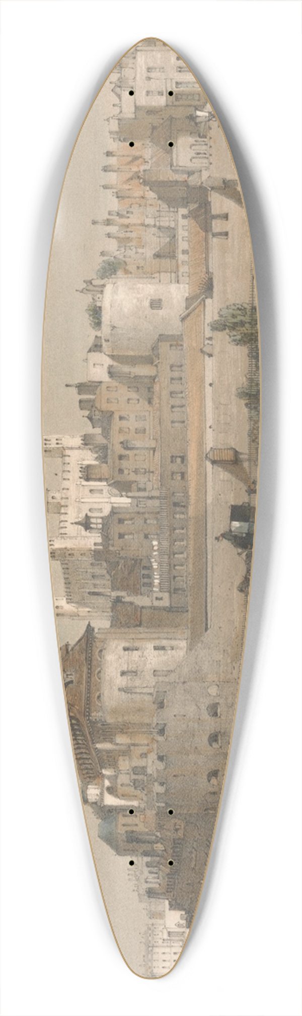 Thomas Shotter Boys - The Tower and the Mill 39.3 inch art pintail longboard deck