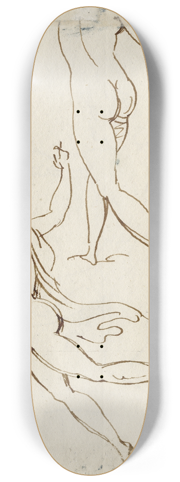 David Humbert de Superville - Zwevende vrouw 8.25 inch art skate deck