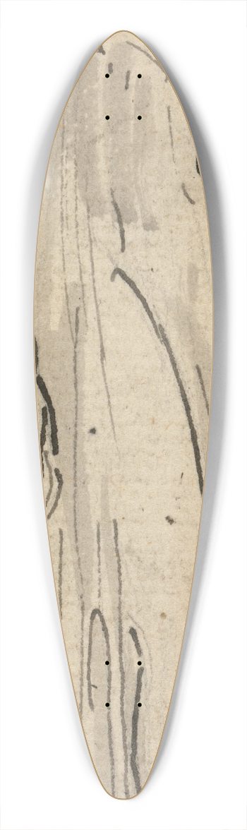 Thomas Stothard - Girl. 39.3 inch art pintail longboard deck