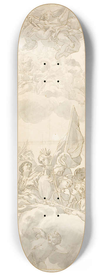 After Ciro Ferri - Glorification of Saint 8.25 inch art skate deck