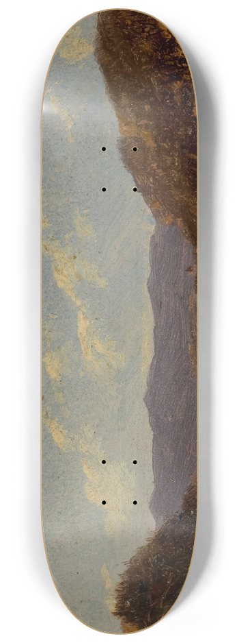David Johnson - Landscape with Mountains 8.25 inch art skate deck