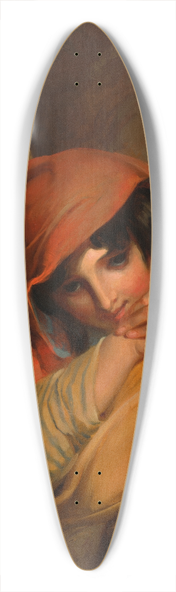 Thomas Sully - The Gypsy Girl 39.3 inch art pintail longboard deck