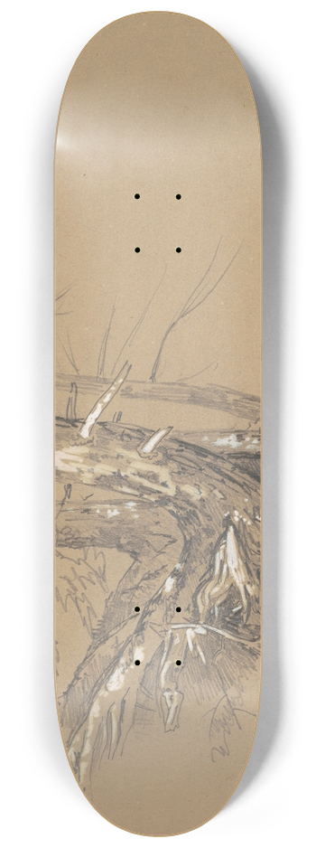 David Johnson - Tree Trunks 8.25 inch art skate deck